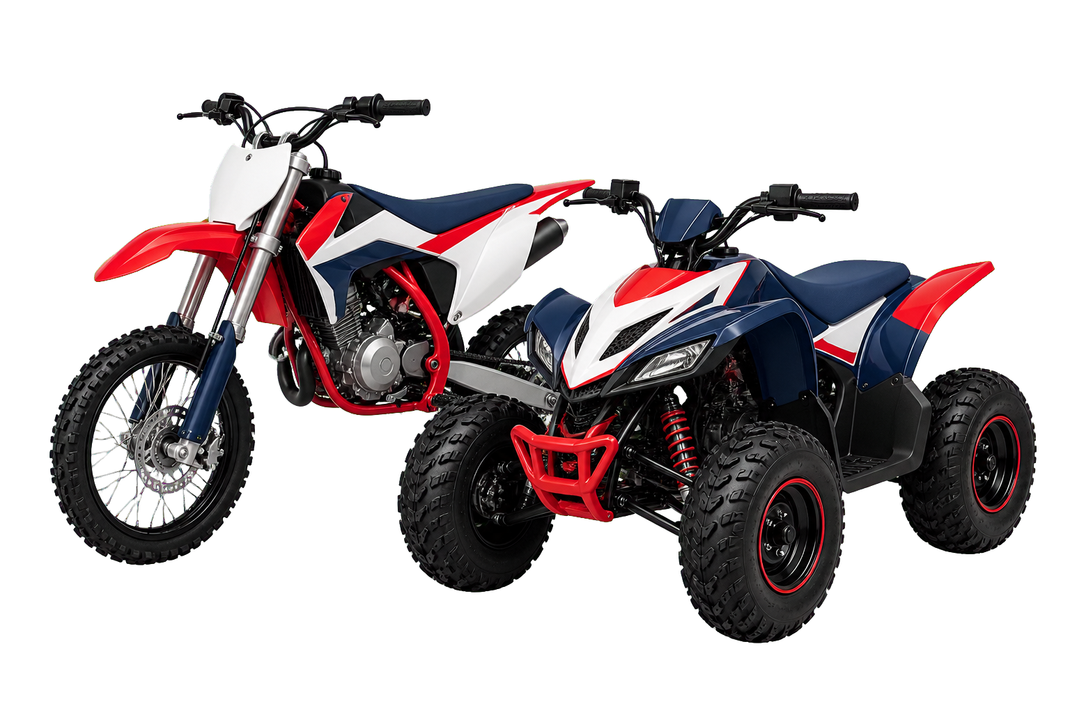 Exemples de cadeaux mini-moto et mini-quad proposés par E-Pare Brise+